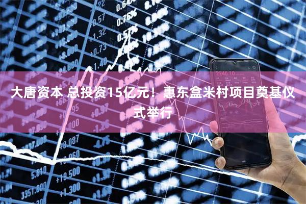 大唐资本 总投资15亿元！惠东盒米村项目奠基仪式举行